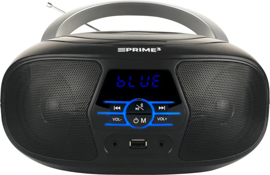 Boombox PRIME3 ABB11BT NANO, Bluetooth, FM, USB, i zi/argjendtë