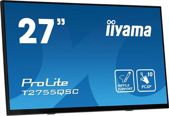 Monitor iiyama ProLite T2755QSC-B1, 27", 2560 x 1440, LCD, e zezë