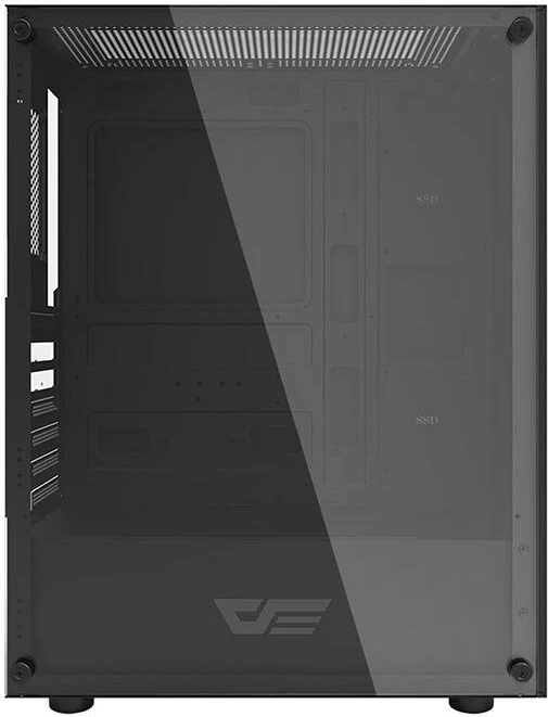 Kasë Darkflash DK100, Middle Tower, ATX/M-ATX/ITX, xham i temperuar, e zezë