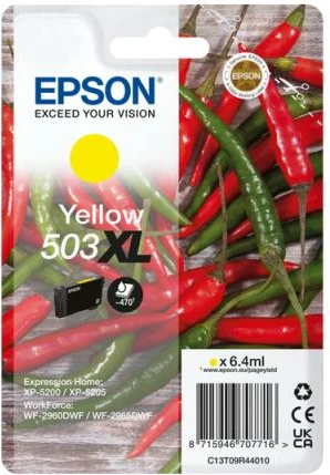 Kartush bojë, Epson, 503XL C13T09R44010, 6.4 ml, e verdhë