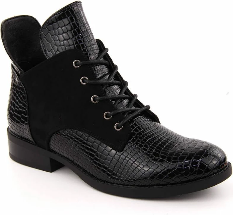 Çizme të shkurta për femra Vinceza, të zeza