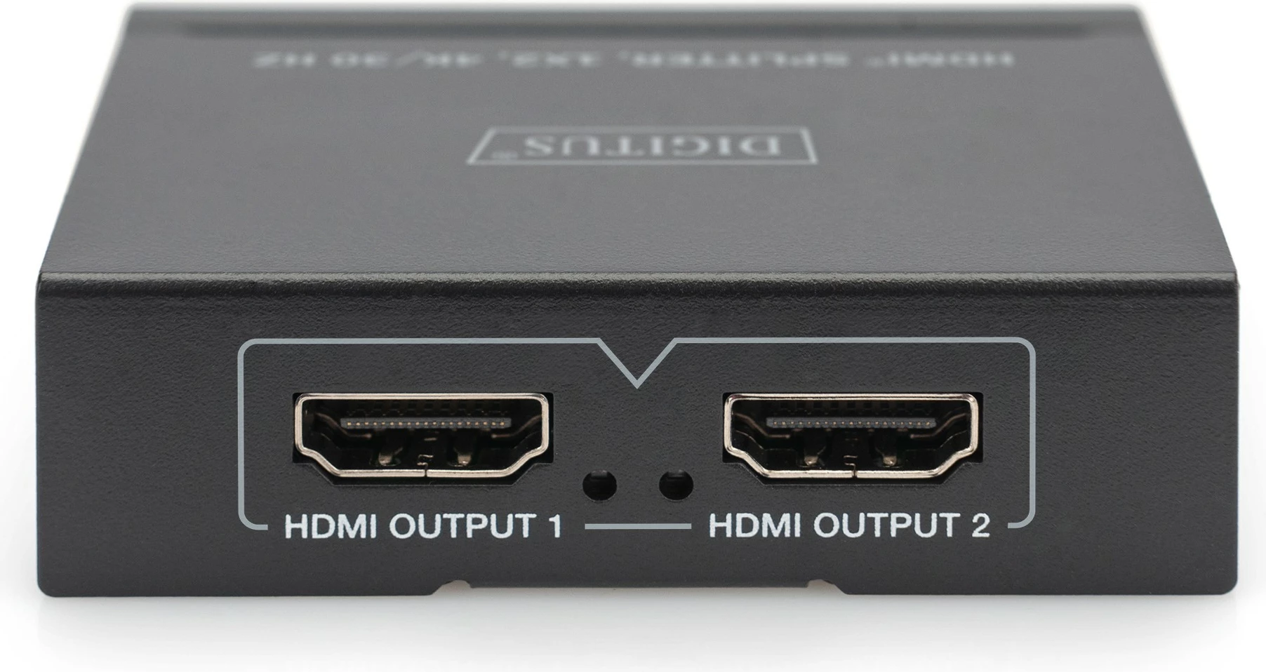 Splitter HDMI Digitus 1x2, 4K/30Hz, 2x HDMI, metalik, zi