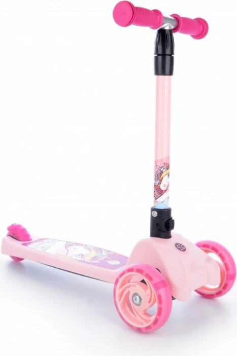 Trotinet për fëmijë Tempish, jeshile dhe rozë