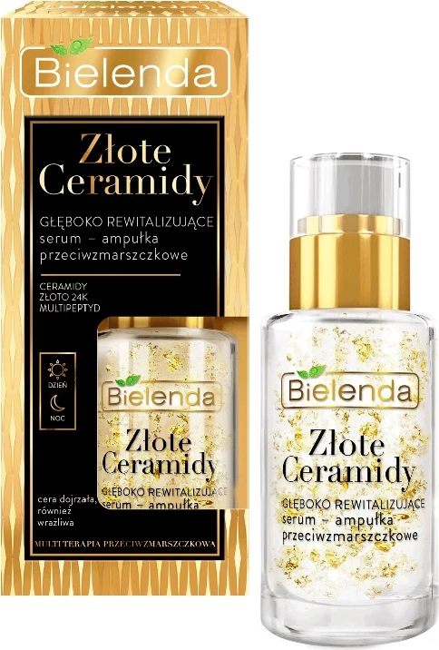 Serum fytyre anti-rrudhë Bielenda Golden Ceramides Deep Revitalizing për femra 15ml
