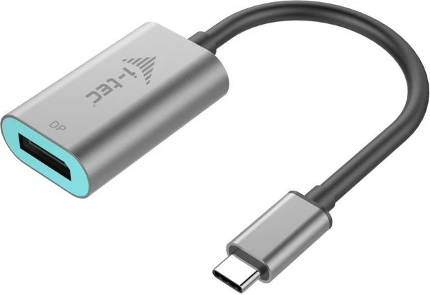 Adapter USB-C në DisplayPort i-tec C31METALDP60HZ, 4K, Metal, Gri/Azure