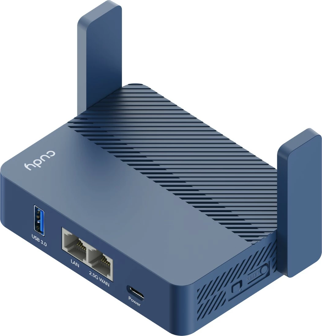 Router portativ Cudy AX3000, Wi-Fi 6, Ethernet LAN, Blu