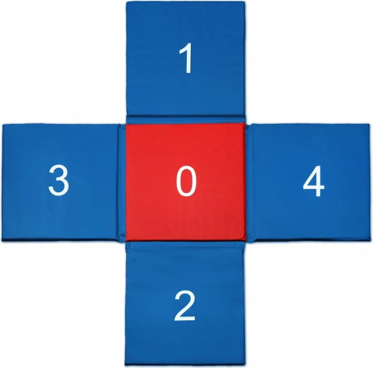 Dyshek palosës SMJ për të gjitha moshat, kuqe-blu