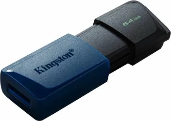 USB Kingston DataTraveler Exodia M 64GB, USB 3.2, zi/blu