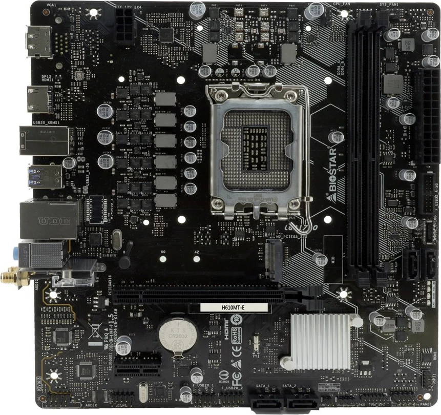 Pllakë amë Biostar H610MT-E, Intel H610 LGA 1700, micro ATX