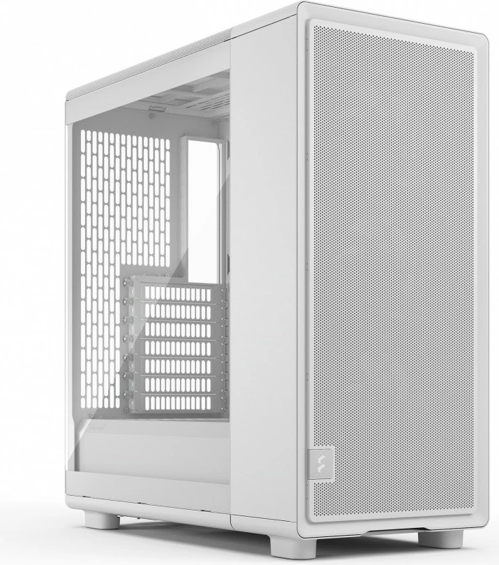 Kasë Fractal Design Epoch White TG Clear Tint, Midi Tower, ATX, e bardhë