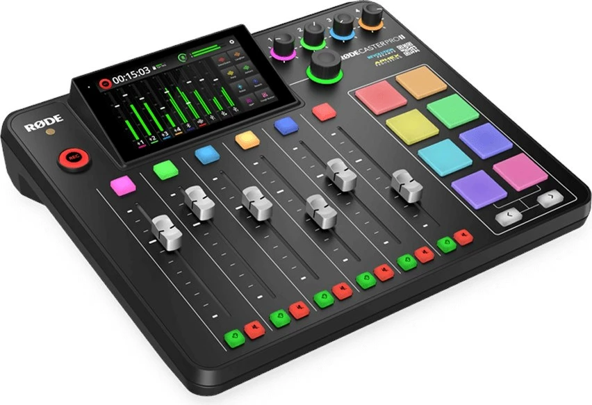 Studio prodhimi për Podcast dhe Muzikë RØDECaster Pro II, Ngjyrë e Zezë
