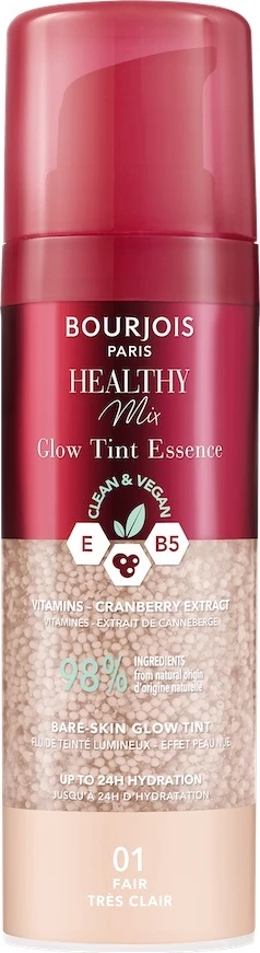 Essence për fytyrë Bourjois Healthy Mix Glow Tint Essence 01 Fair për femra, 30ml