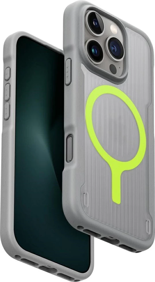 Mbështjellës UNIQ Combat Active Magclick për iPhone 16 Pro, Gri