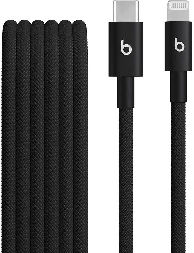 Kabllo Apple Beats USB-C në Lightning, 1.5m, E zezë