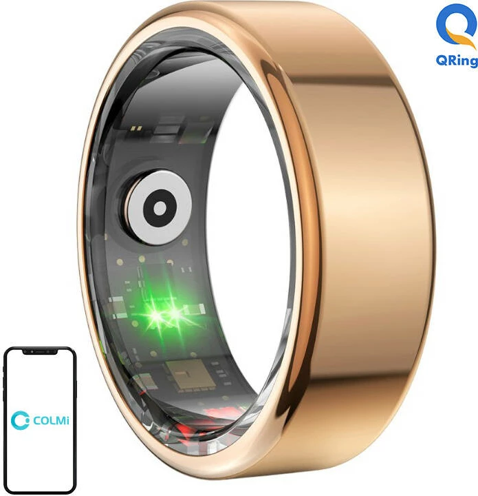 Smartring Colmi R02, 18.1mm, Gold, madhësia 8