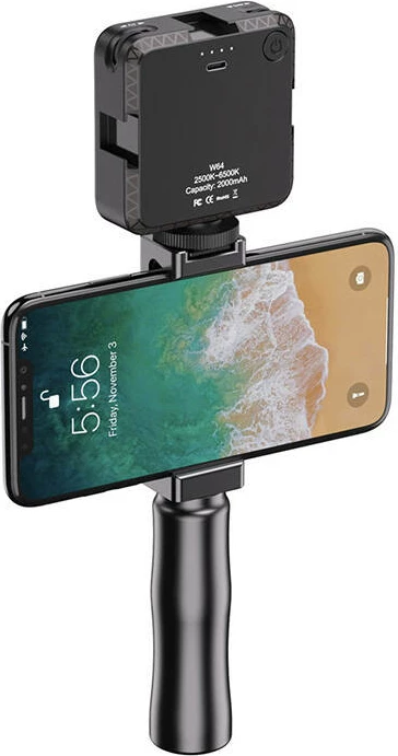 Mbajtës telefoni APEXEL APL-VG01, alumini, i zi