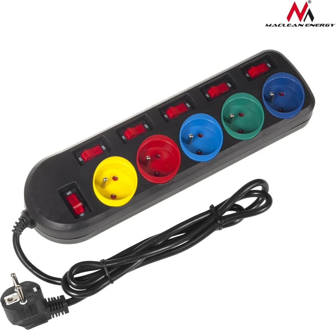 Kasë Maclean MCE204M me 5 dalje, 1.5m, shumëngjyrëshe, me çelësa individual