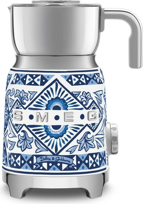 Makineri qumështi SMEG MFF01DGBEU Dolce & Gabbana Blu Mediterraneo, 500W, inoks