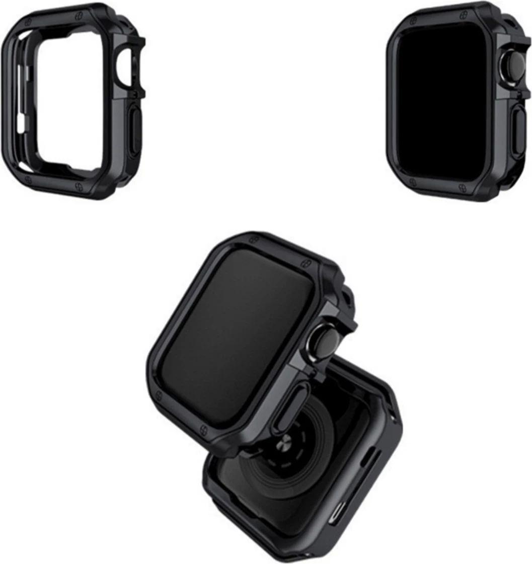 Mbështjellës Hurtel për Apple Watch 42 mm Series 1/2/3, TPU, i zi