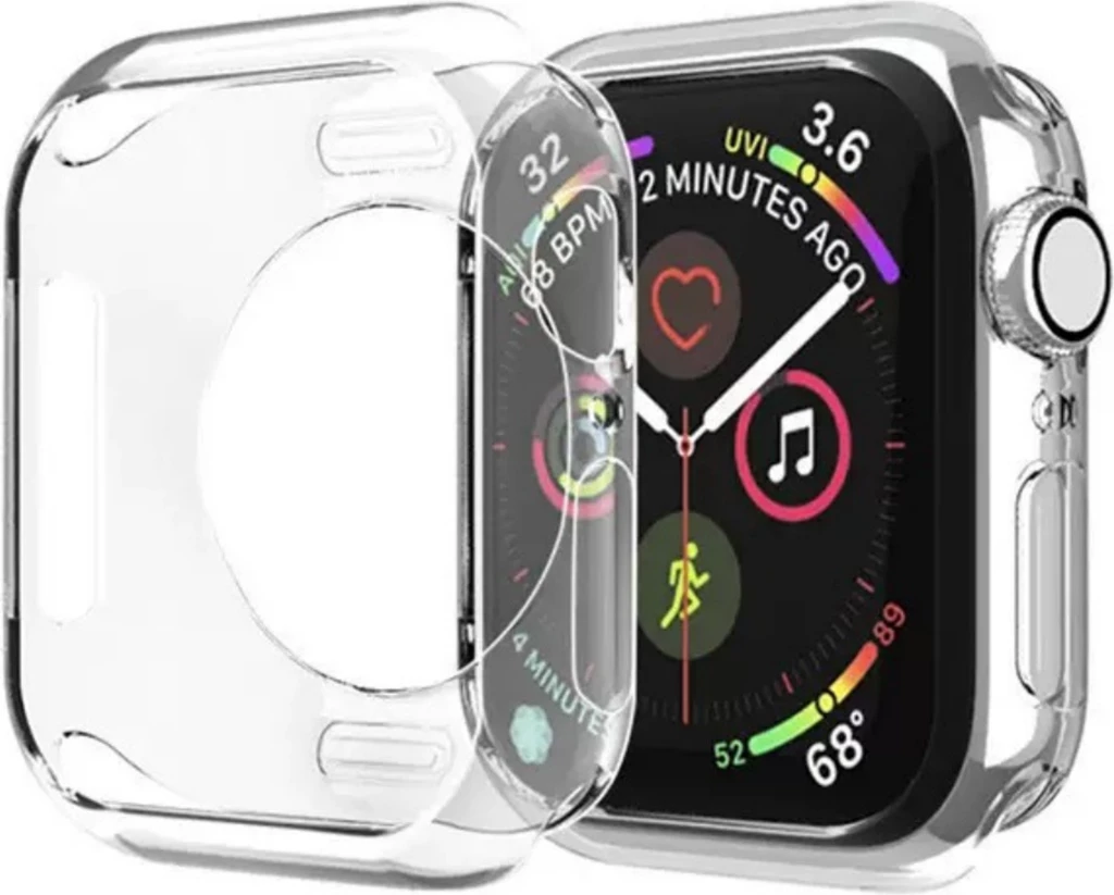 Mbështjellës ultra transparent për Apple Watch 46mm Series 10, Hurtel, TPU, Transparent