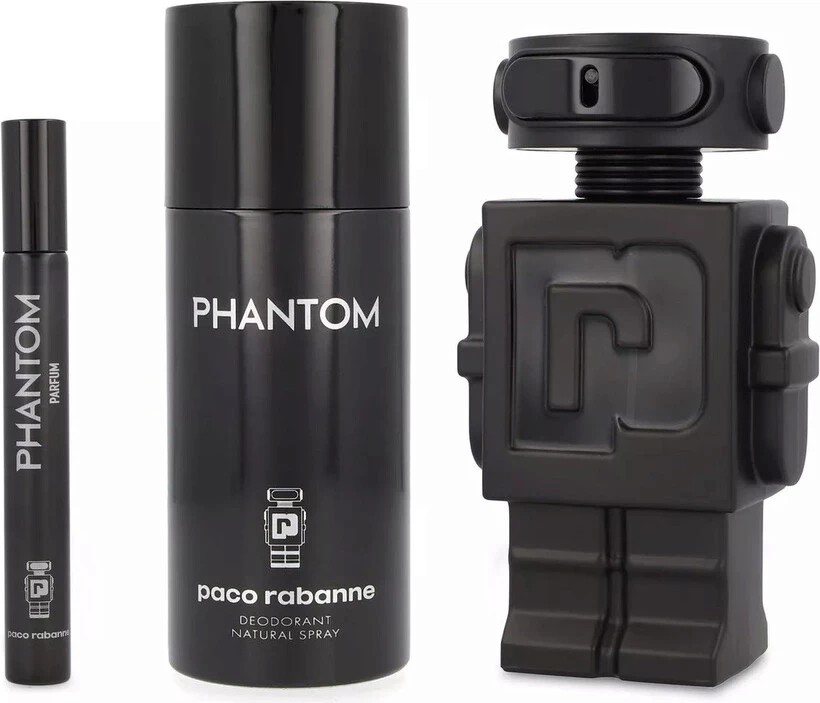 Set parfum 100 ml, deodorant 150 ml, travel sprej 10 ml Paco Rabanne Phantom