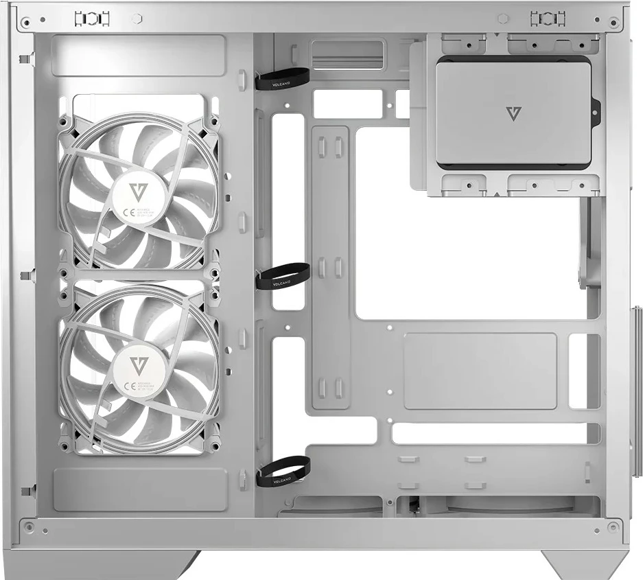 Kasë MODECOM Volcano Panorama APEX ARGB 7F Midi, e bardhë