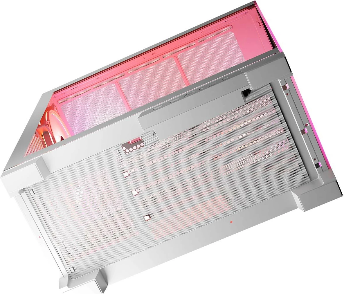 Kasë MODECOM Volcano Space ARGB, Midi Tower, xham i temperuar, e bardhë