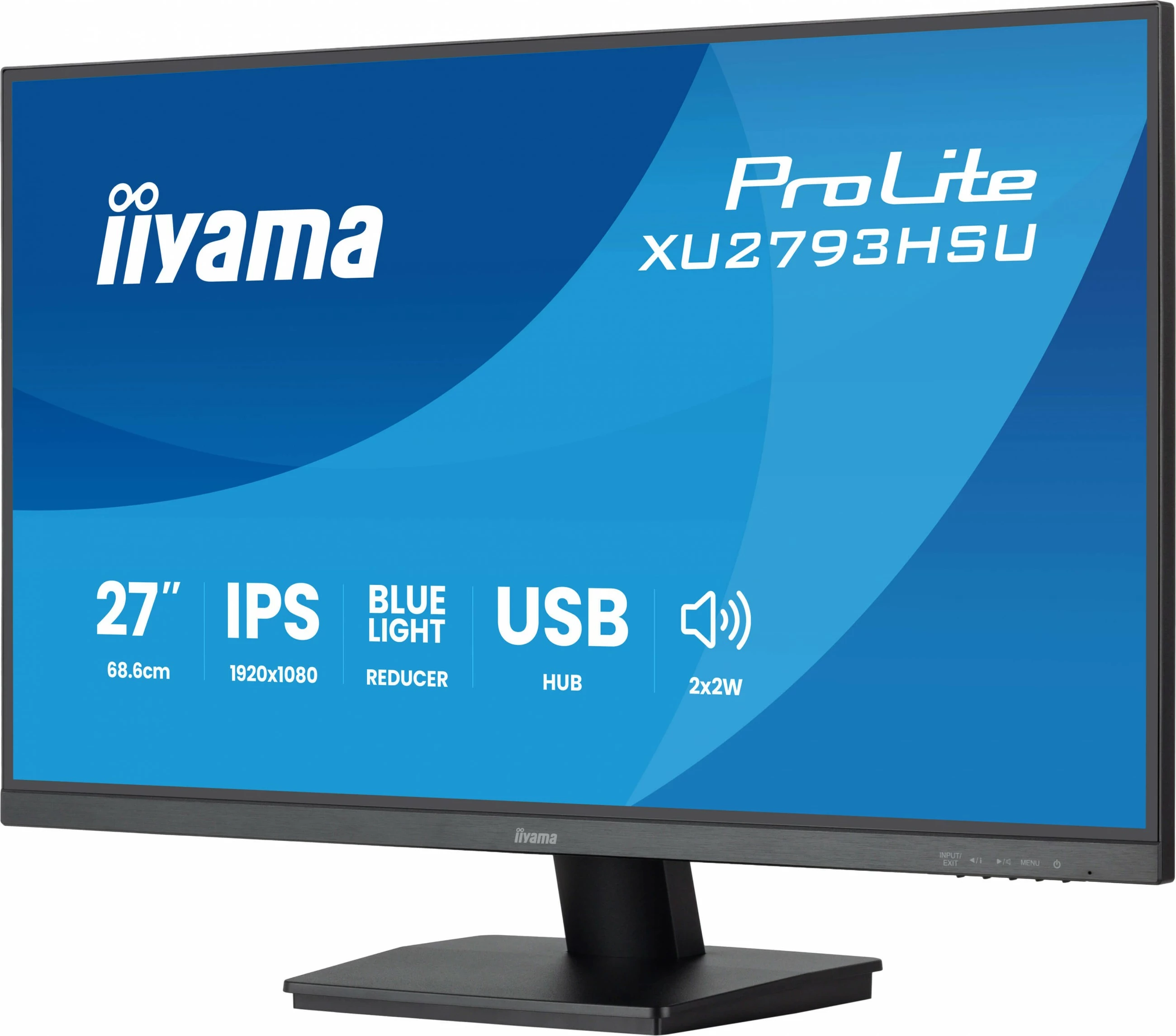 Monitor iiyama ProLite XU2793HSU-B7, 27", Full HD, LED, 1ms, zi