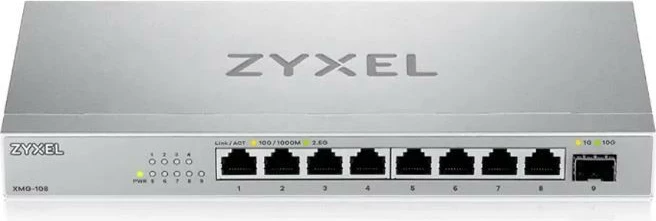 Switch Zyxel XMG-108-ZZ0101F, 8 porta 2.5G, 1 SFP+, Desktop, Argjendtë