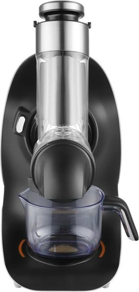 Shtrydhëse e ngadaltë frutash-perimesh, Concept Nutriboost LO7250, 200 W, 0.6 L, vidë çeliku inox, gryka 76 mm, 65 dB, e zezë/krom