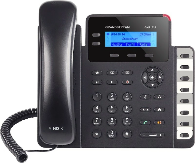 Telefon IP Grandstream GXP1628, 2 linja, PoE, i zi