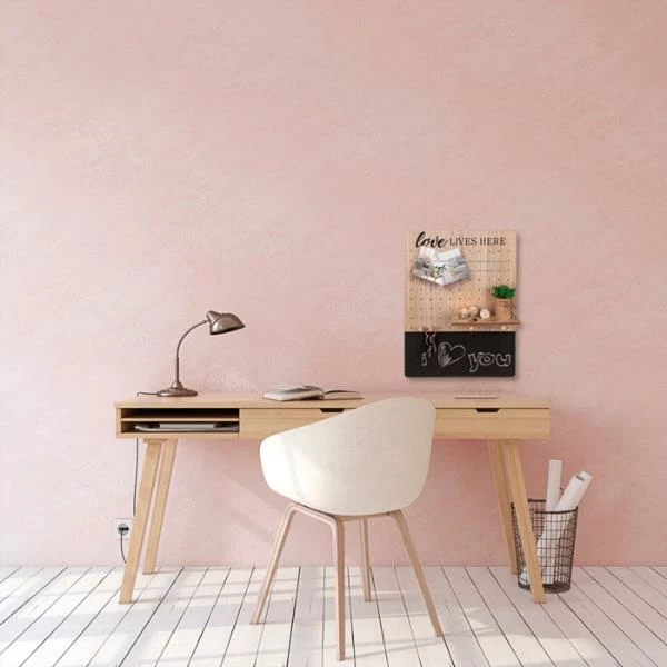 Pllakë njoftimi OUT OF THE BLUE me raft dhe tabelë, H48x36x1cm