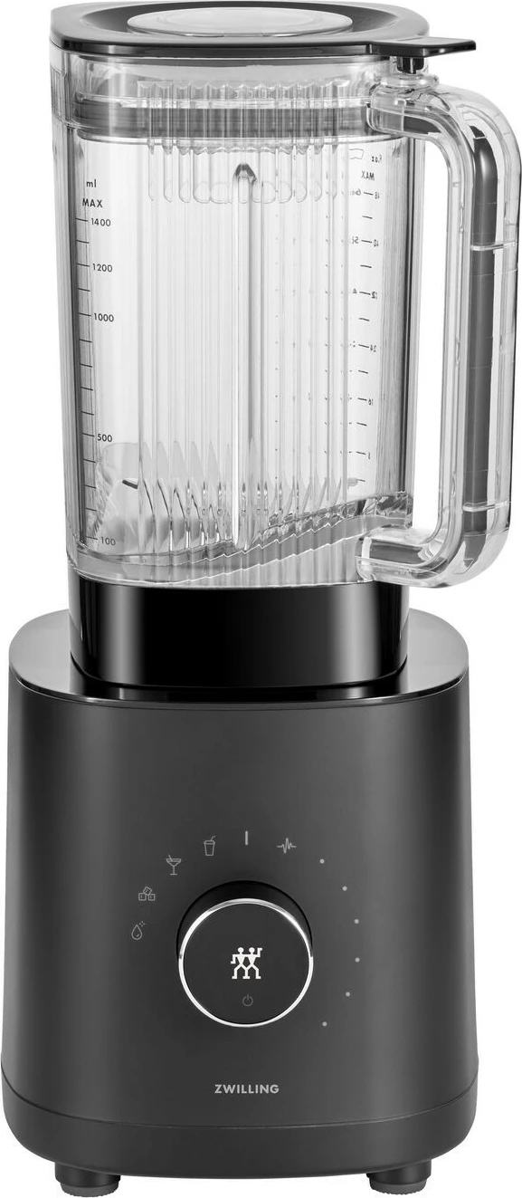 Blender për gatim Zwilling 53002-001-0, 1.4 L, funksion Pulse, thyerje akulli, 1200 W, e zezë