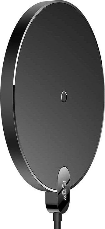 Karikues wireless Baseus CCED000001 me ekran LED, 15W, i zi