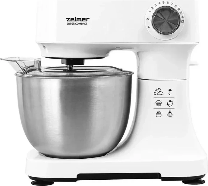 Mikser ushqimi Zelmer ZKR1340, 3.5L, 600W, bardhë