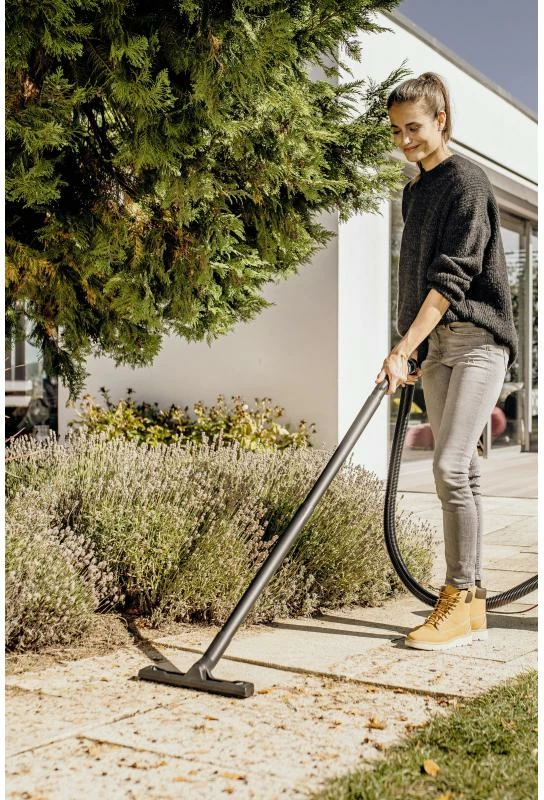 Fshesë me ujë e tharje, Kärcher WD 3 S V-17/4/20 (1.628-135.0), 1000W, depozitë inox 17L, zorrë 2m, kabllo 4m, e verdhë