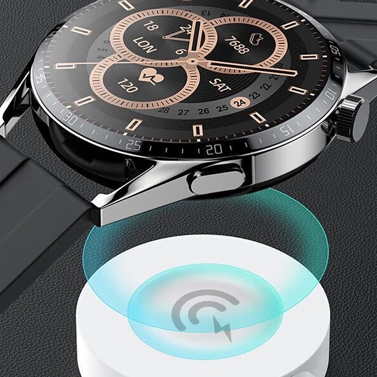 Karikues wireless për Huawei smartwatch Dudao A12H, 1.2m, i bardhë