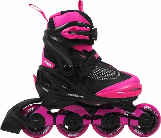 Rollera për fëmijë Roces, të zeza dhe rozë