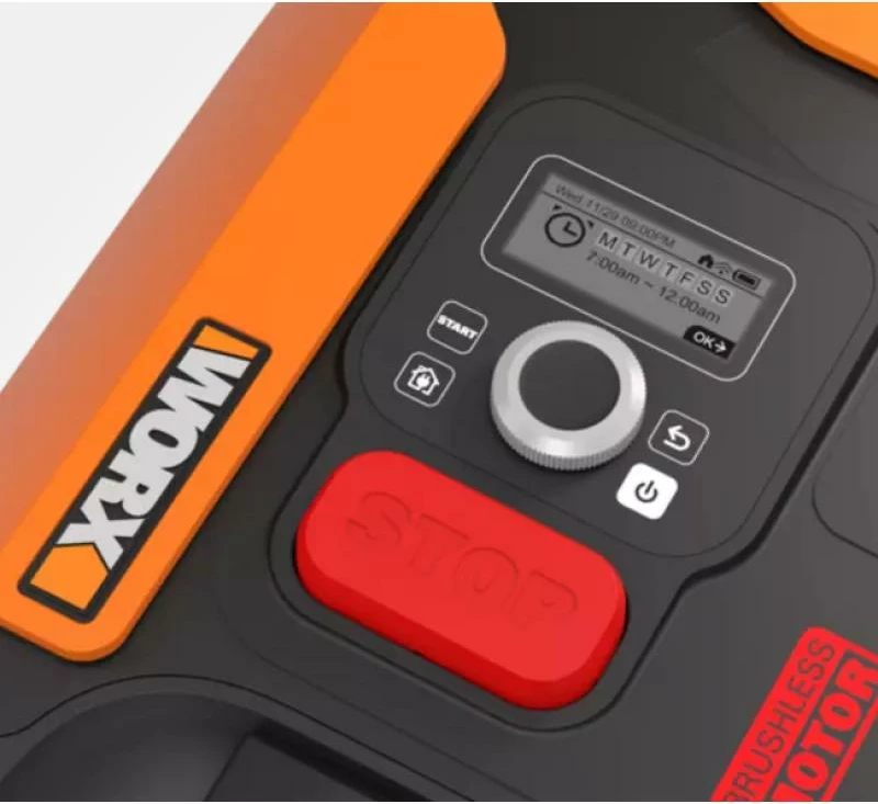 kositës robotik, Worx Landroid M500 Plus WR165E, deri 500 m², e zezë/portokalli