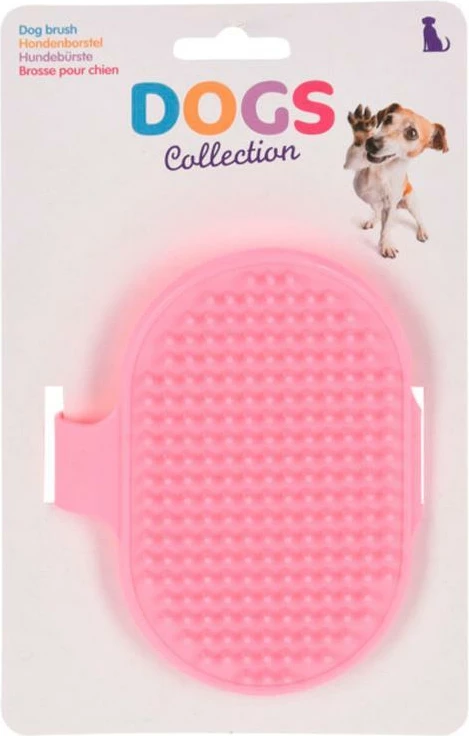 Furçë për kafshë KOOPMAN për pastrim qimesh, Rozë