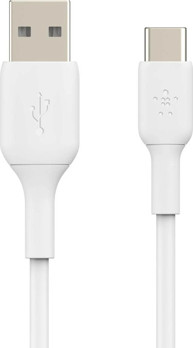 Kabllo Belkin BoostCharge, 1 m, USB A në USB C, Bardhë