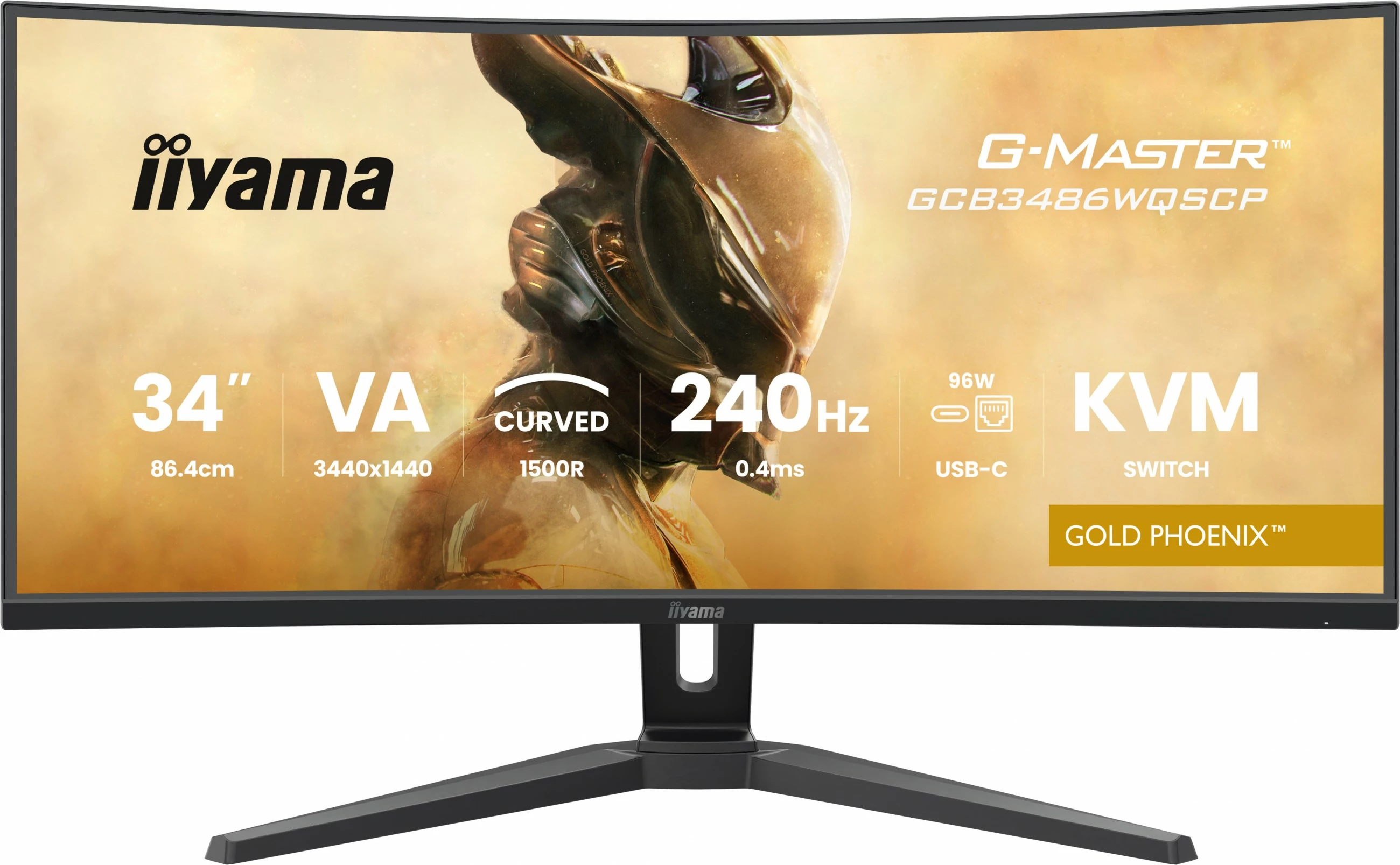 Monitor iiyama G-Master GCB3486WQSCP 34 inç, 3440x1440, 240Hz, KVM, i zi