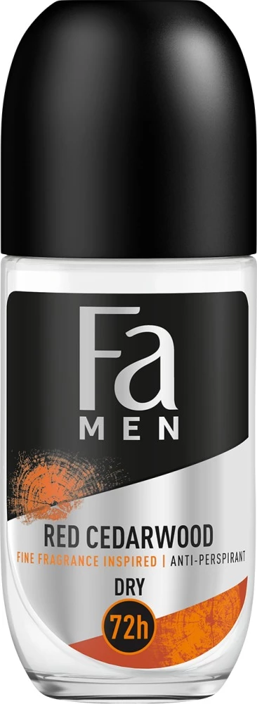 Antiperspirant roll-on për meshkuj Fa Men Red Cedarwood 72h, 50ml