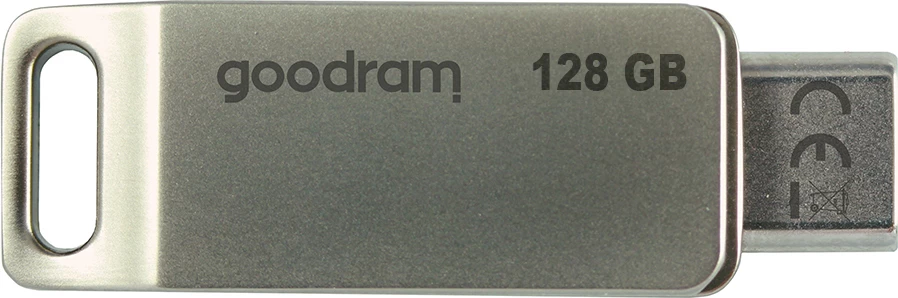 USB Flash Drive Goodram ODA3, 128GB, USB 3.2, USB-A/USB-C, Argjend