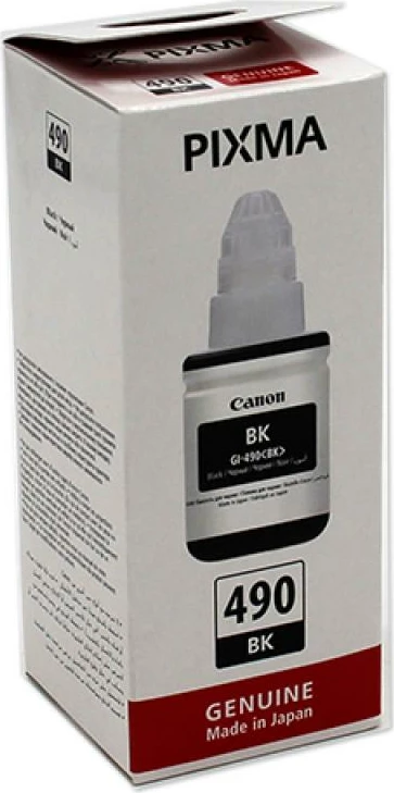 Shishe boje rimbushëse, Canon, GI-490 PGBK (0663C001), 130 ml, e zezë