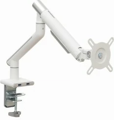 Mbajtëse tavoline për monitor ART RAMM L-19GD, 17-32 inç, 2xUSB 3.0, Alumini, Bardhë