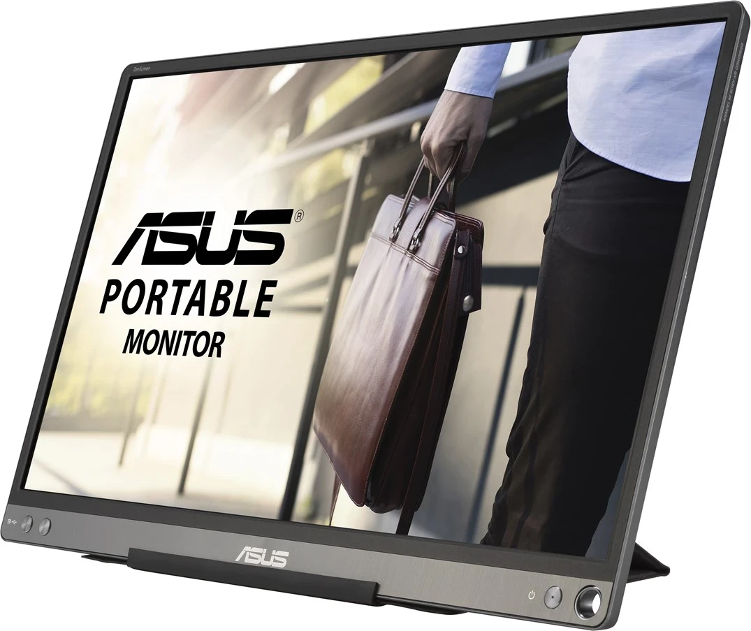 Monitor Portativ ASUS ZenScreen MB16ACE, 15.6", Full HD, LED, Gri