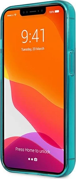 Mbështjellës Karl Lagerfeld KLHCP13LCHTRB për iPhone 13/13 Pro, 6.1", Choupette Head, Kaltër