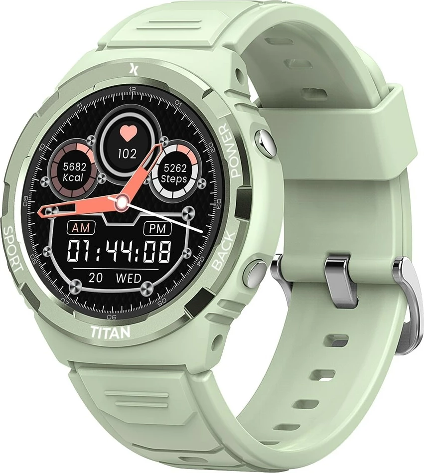 Smartwatch Maxcom FW100 Titan Valkiria, 1.3" AMOLED, 64 MB, Mint