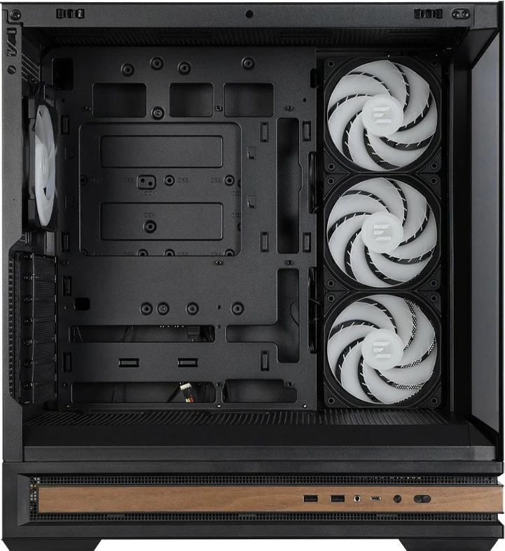 Kasë Zalman P40 NAMU ATX Midi Tower ARGB, panel qelq i temperuar, USB-C, 4x 120 mm ventilatorë, e zezë